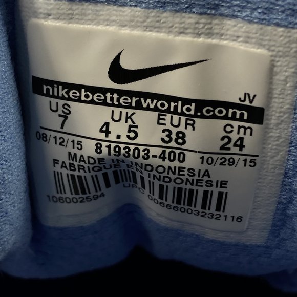 Nike Womens Revolution 3 819303-400 Blue Running Shoes Sneakers Size 7 NO BOX - Picture 11 of 11